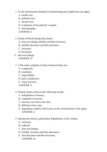 То the instrumental methods for determining burn depth does not