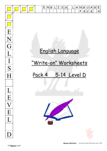 English Language 5-14 Level D