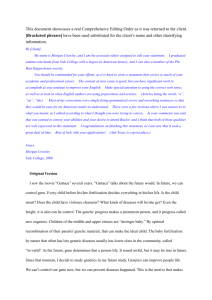 Genetics essay - The-Writing