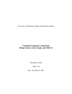 Command Language Comparison (word) - TerpConnect