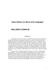 Kelsen essay9 - Conklin as revised