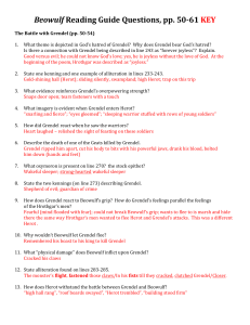 Beowulf Questions (pp. 50