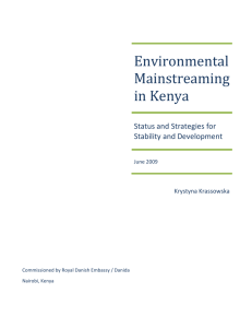 Environmental Mainstreaming in Kenya