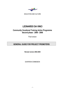 i. what is the leonardo da vinci programme?[1]