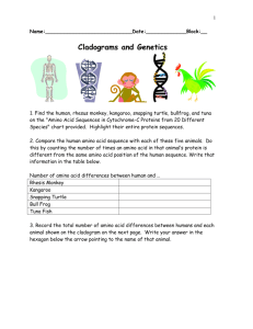 Cladograms and Genetics