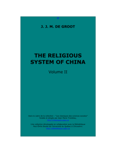 The Religious system of China, volume II