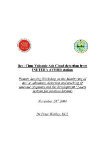 Remote Sensing Workshop on the Monitoring of active volcanoes