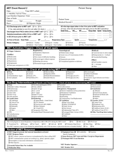 RRS/MET Data Collection Form
