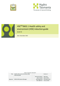 HSEREF0602.1 HSE health safety and