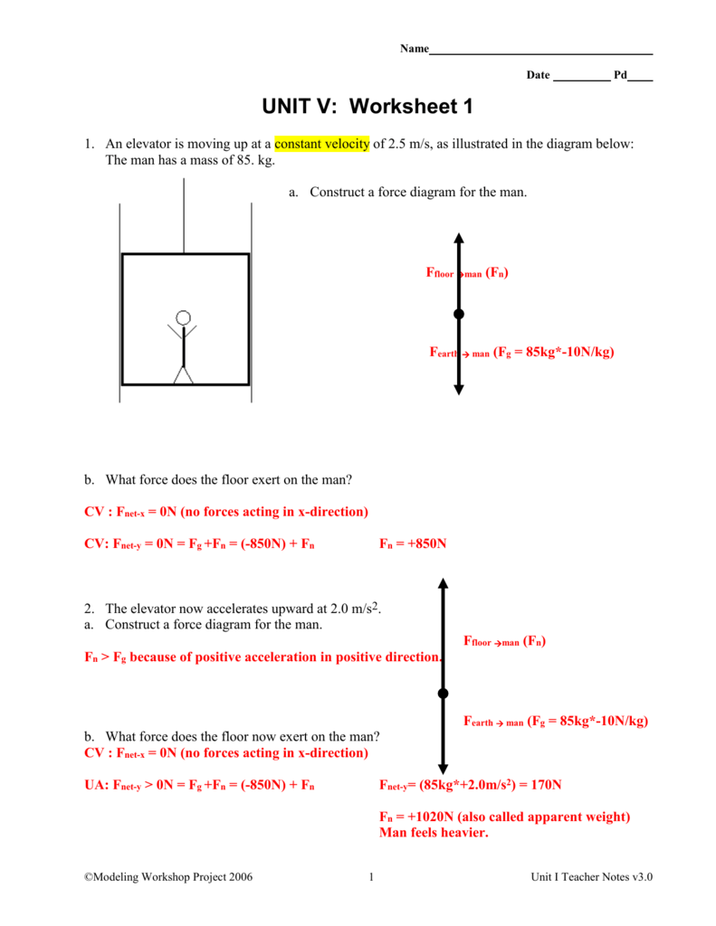 35 Unit Iv Worksheet 1 Physics Answers Support Worksheet