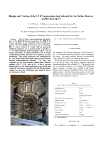 The Superconducting Magnet for the BABAR Detector of the