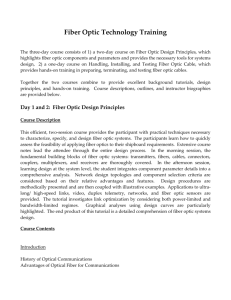 Fiber Optic Testing and Troubleshooting
