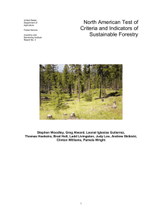 Nores from: Interior Columbia Basin Study: