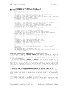 Section 105 - Aviation Fundamentals