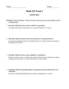Exam 1 S07 - Marietta College