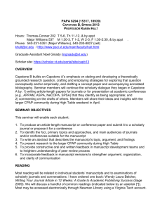 seminar requirements - Scholar
