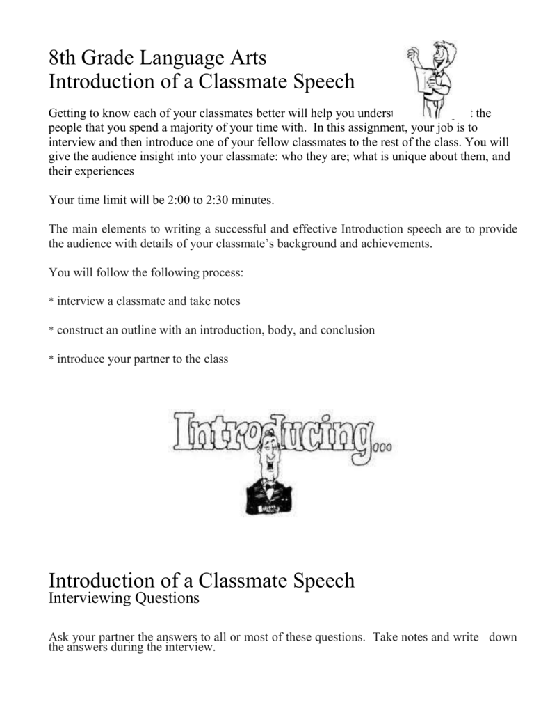 8th-grade-language-arts-introduction-of-a-classmate-speech