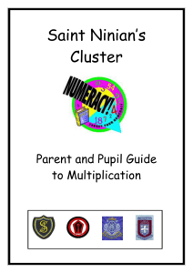 Parent and Pupil Multiplication Booklet – new