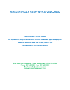 Details EOI-off-grid - The Odisha Renewable Energy Development