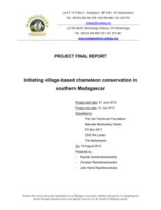 Belalanda project final report - Van Tienhoven Foundation for
