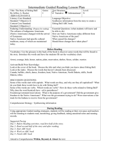 Primary Guided Reading Lesson Plan