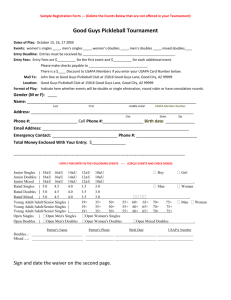 Sample Registration Form --- (Delete the Events Below that