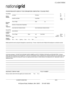 CLAIM FORM PLEASE READ BOTH SIDES OF THIS FORM