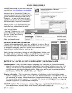 Using Blackboard Handout