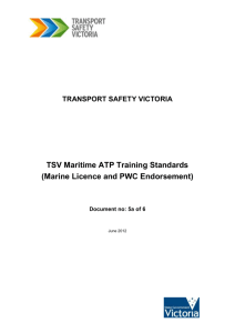 ATP - Marine Licence Training-Standards