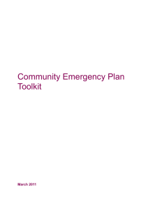 Community Emergency Plan Toolkit