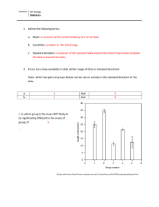 Statistical Analysis Questions - Answers