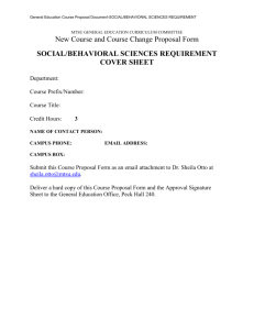 Social/Behavioral Sciences
