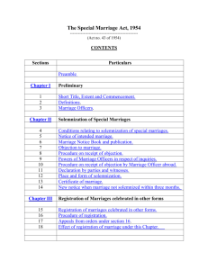 The Special Marriage Act, 1954