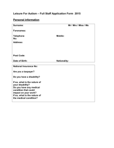 Staff full Application Form