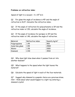 Refraction Worksheet 2