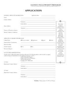 Application - University of Kentucky