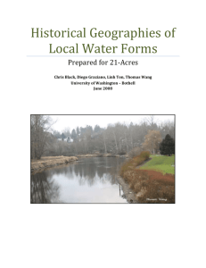 Historical Geographies of Local Water Forms