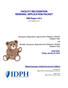 EDAP/SEDP Pediatric Plan Renewal Application Packet