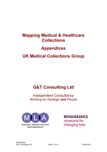UKMCG Mapping Medical Collections – Data