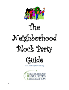 Block Party Grant Guide - Neighborhood Resources Connection