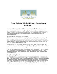 Food Safety While Hiking