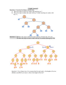 Q1: Exercise for binary search trees