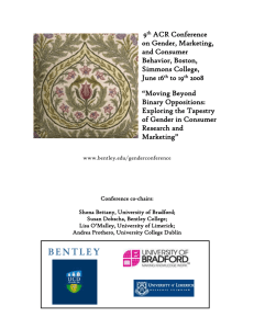 9th ACR Conference on Gender, Marketing, and Consumer Behavior
