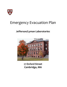 Evacuation Plan - Harvard University Department of Physics