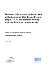 (14-25) and disabled - Disability Rights UK