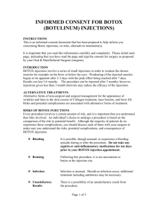INFORMED CONSENT FOR BOTOX