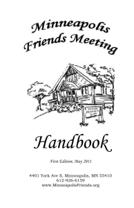 MFM Handbook - Minneapolis Friends Meeting