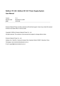 User Manual NetSure 701 A61 NetSure 501 AC1