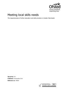 Meeting local skills needs