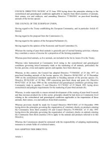 COUNCIL DIRECTIVE 94/28/EC of 23 June 1994 laying down the
